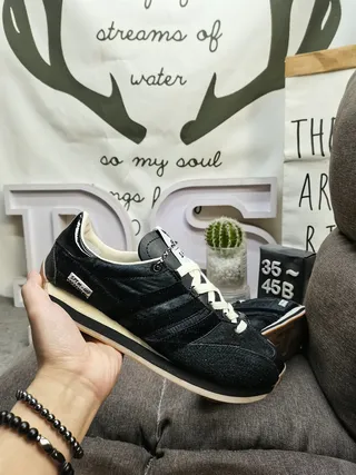 Adidas Black White Textured Upper Laces And Lining Lifestyle Sneakers 5