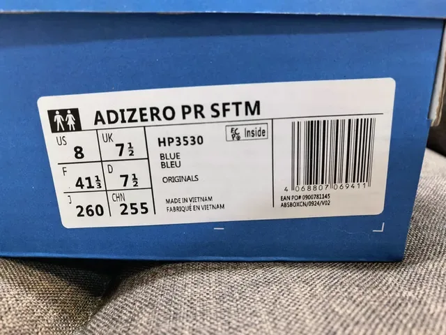 Adidas Blue and White Mesh Low-Top Athletic Sneakers 2