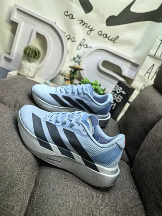 Adidas Blue Green Engineered Mesh Upper Sculpted Lightstrike Pro Midsole Running Shoes 7