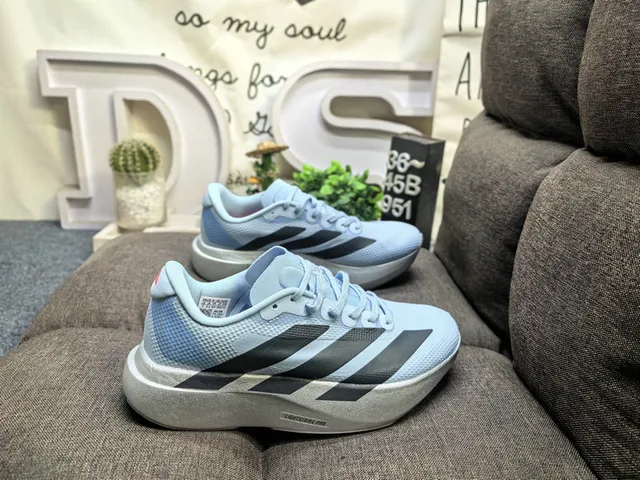 Adidas Blue Green Engineered Mesh Upper Sculpted Lightstrike Pro Midsole Running Shoes 11
