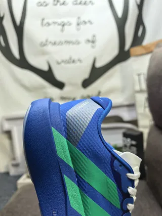 Adidas Blue Green Engineered Mesh Upper Sculpted Lightstrike Pro Midsole Running Shoes 23