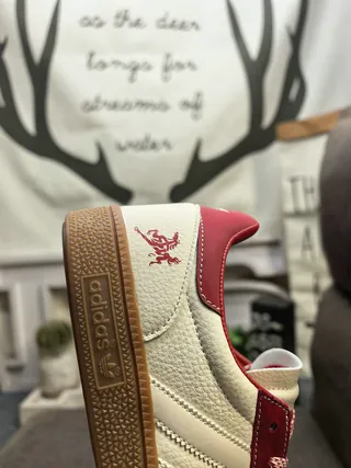Adidas Brown Red Low-Top Cupsole Suede And Textile Upper Lifestyle Sneakers 23