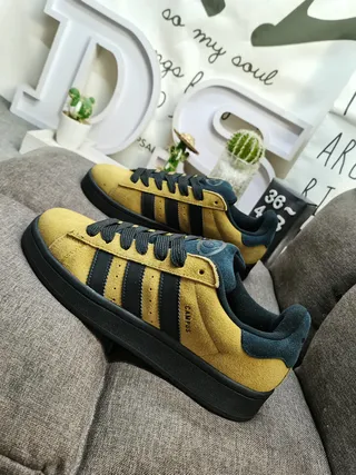 Adidas Campus Mustard Yellow and Navy Lifestyle Sneakers 7