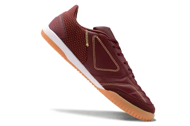 Adidas Copa Burgundy White Low-Top Perforated Heel Indoor Soccer Shoes 7