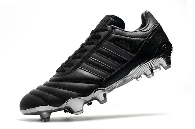 Adidas Copa White Multicolor Quilted Leather Upper Three-Stripe Side Panel Firm-Ground Soccer Shoes 6