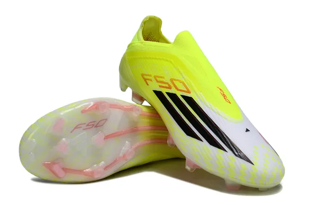 Adidas F50 Neon Yellow Black Firm-Ground Soccer Shoes 12