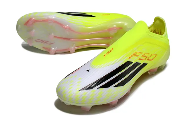 Adidas F50 Neon Yellow Black Firm-Ground Soccer Shoes 13