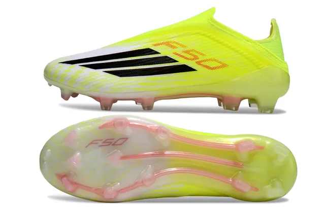 Adidas F50 Neon Yellow Black Firm-Ground Soccer Shoes 15