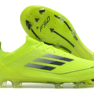 Adidas F50 Neon Yellow Firm-Ground Soccer Shoes