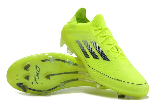 Adidas F50 Neon Yellow Firm-Ground Soccer Shoes 4