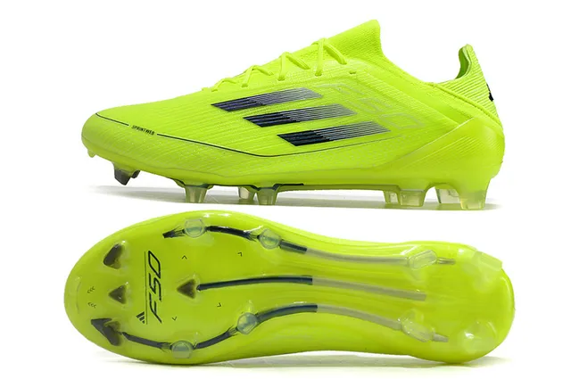 Adidas F50 Neon Yellow Firm-Ground Soccer Shoes 6