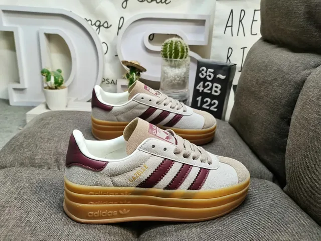 Adidas Gazelle Light Gray Navy Orange Gum Lifestyle Sneakers 21