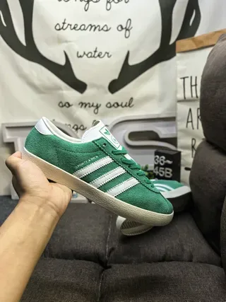 Adidas Gazelle OG Green Suede Lifestyle Sneakers 5