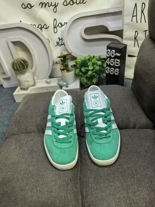 Adidas Gazelle OG Green Suede Lifestyle Sneakers 10