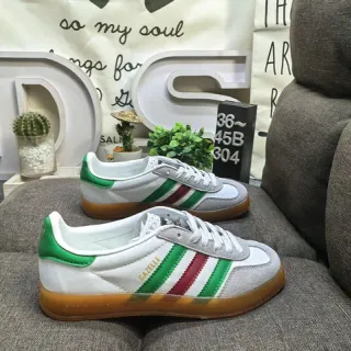 Adidas Gazelle White Green Red Gum Lifestyle Sneakers