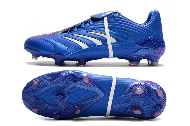 Adidas সোনালি সাদা ধাতব সিন্থেটিক উপরের রিবড টেক্সচার দৃঢ় মাটির ফুটবল জুতা 18