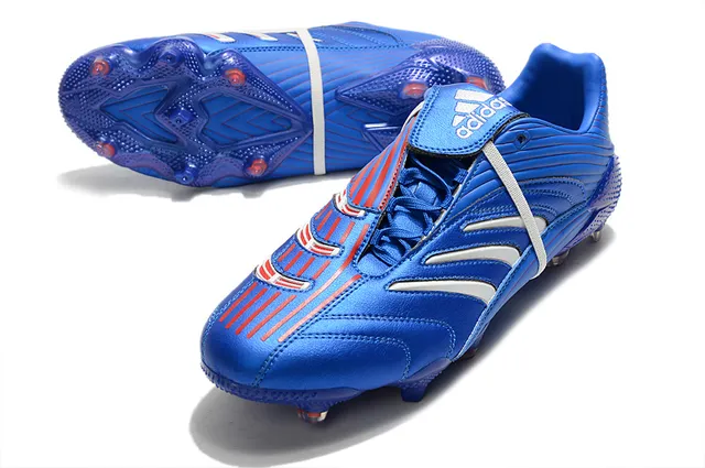 Adidas সোনালি সাদা ধাতব সিন্থেটিক উপরের রিবড টেক্সচার দৃঢ় মাটির ফুটবল জুতা 22