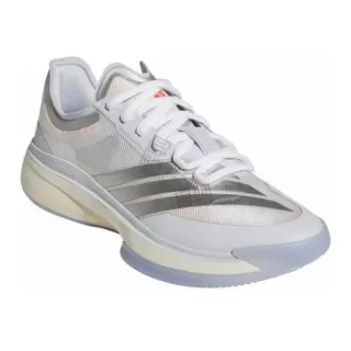 Adidas ग्रे सिल्वर मेश मेटेलिक तीन पट्टियाँ लाइफस्टाइल स्नीकर