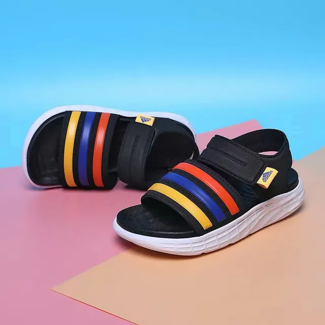 Adidas Sandales pour Enfants à Double Bride Pastel Colorblock Casual 11