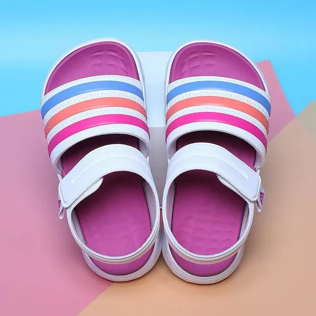 Adidas Sandales pour Enfants à Double Bride Pastel Colorblock Casual 20