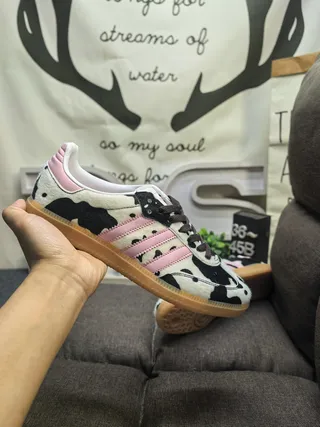 Adidas Multicolor Black Leopard-Print Upper Three-Stripe Side Panel Lifestyle Sneakers 15