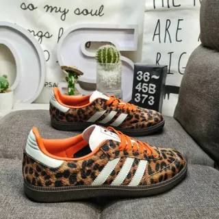 Adidas Multicolor Orange Leopard-Print Upper Lining And Laces Lifestyle Sneakers