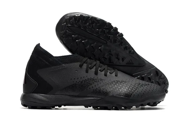 Adidas rose noir coupe basse colockette lacets asymétriques cage gazon artificiel chaussures de football 2