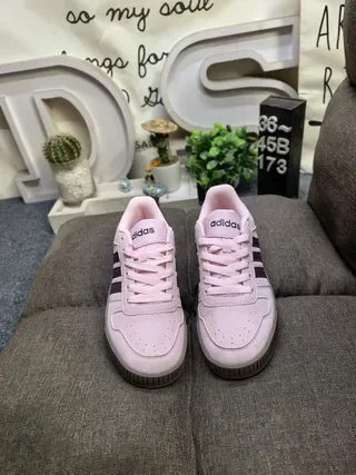 Adidas Pink Brown Low-Top Suede-Textured Upper Lifestyle Sneakers 10