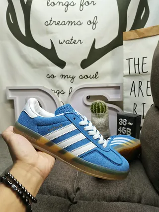 Adidas Pink Green Suede Upper Gum Rubber Sole Lifestyle Sneakers 5