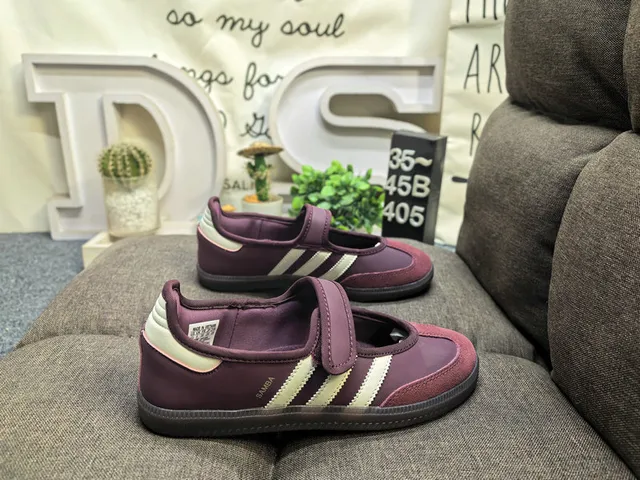 Adidas Pink White Laceless Mary Jane Three-Stripe Side Panel Lifestyle Sneakers 11