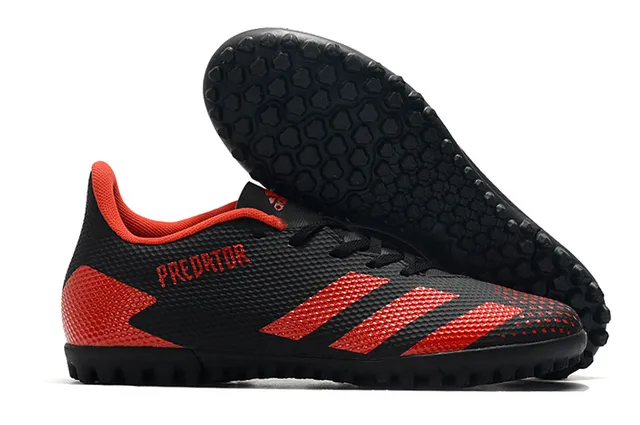 Adidas Predator Preto e Branco Turf Sapatos de Futebol 2
