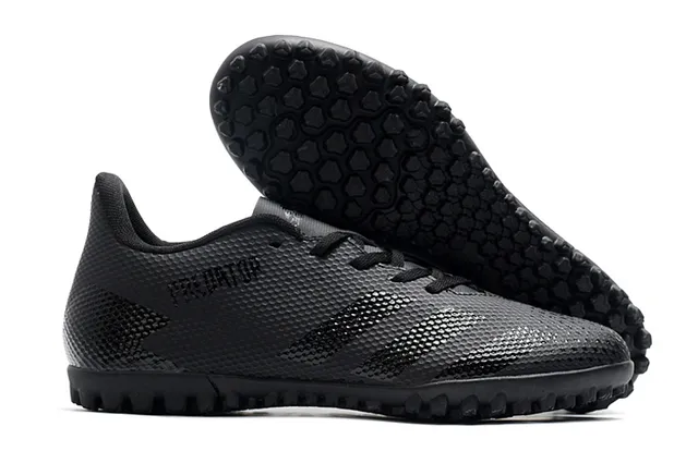 Adidas Predator Preto e Branco Turf Sapatos de Futebol 3