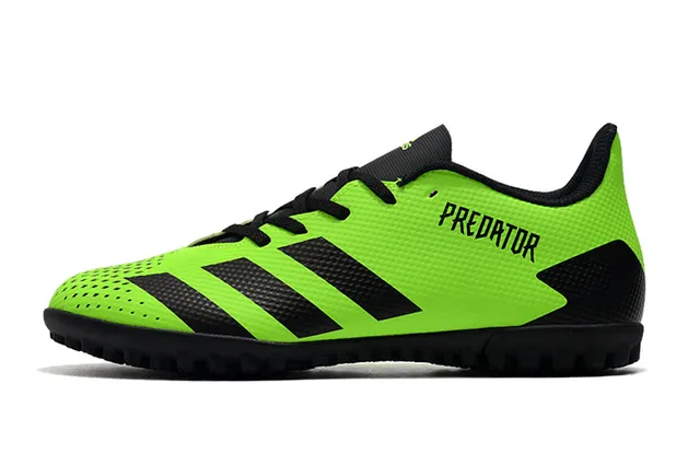 Adidas Predator Preto e Branco Turf Sapatos de Futebol 9
