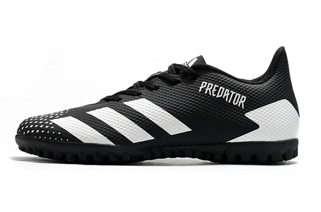 Adidas Predator Preto e Branco Turf Sapatos de Futebol 15