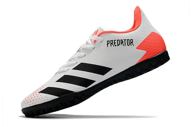 Adidas Predator Preto e Branco Turf Sapatos de Futebol 20