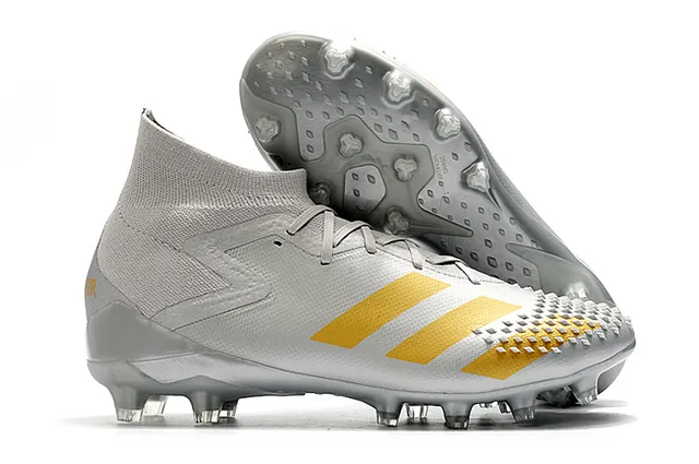 Adidas Predator কালো লাল হাই-কাট সক-ফিট কলার অ্যাসিমেট্রিক লেস কভার ফার্ম-গ্রাউন্ড সকার শোজ 7