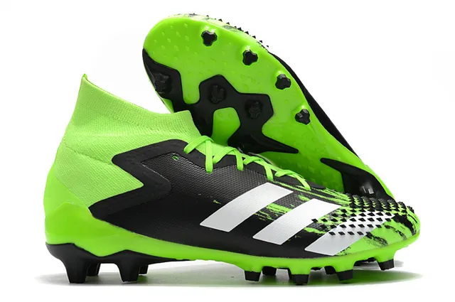 Adidas Predator কালো লাল হাই-কাট সক-ফিট কলার অ্যাসিমেট্রিক লেস কভার ফার্ম-গ্রাউন্ড সকার শোজ 16