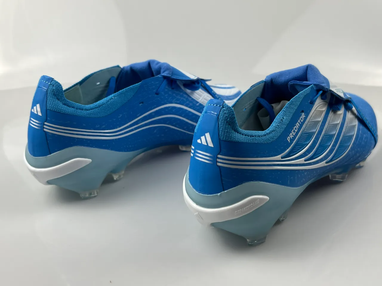 Adidas Predator Nanostrike+ Blue White Firm-Ground Soccer Shoes 3