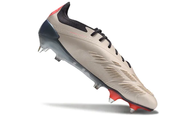 Adidas Predator White and Gold Firm-Ground Soccer Shoes 2