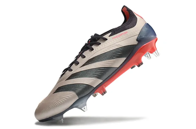 Adidas Predator White and Gold Firm-Ground Soccer Shoes 3