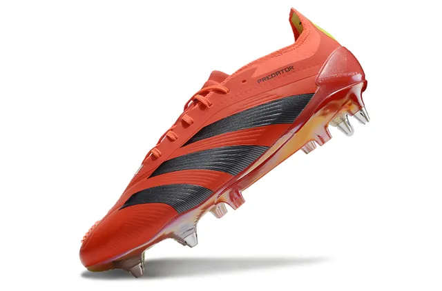 Adidas Predator White and Gold Firm-Ground Soccer Shoes 10