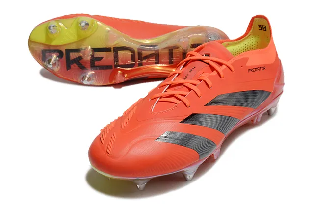 Adidas Predator White and Gold Firm-Ground Soccer Shoes 11