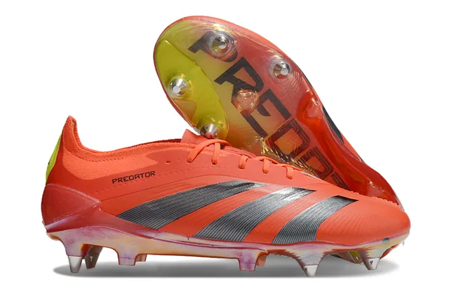Adidas Predator White and Gold Firm-Ground Soccer Shoes 13
