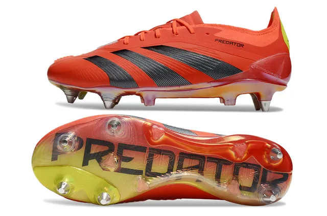Adidas Predator White and Gold Firm-Ground Soccer Shoes 14