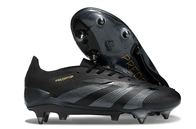 Adidas Predator White and Gold Firm-Ground Soccer Shoes 20