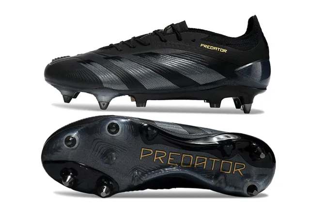 Adidas Predator White and Gold Firm-Ground Soccer Shoes 21