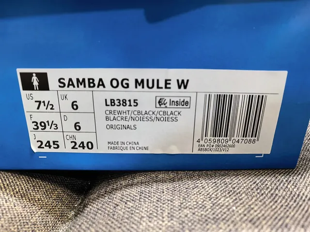 Adidas Samba Black White Gum Lifestyle Sneakers 2