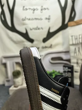 Adidas Samba Black White Gum Lifestyle Sneakers 3