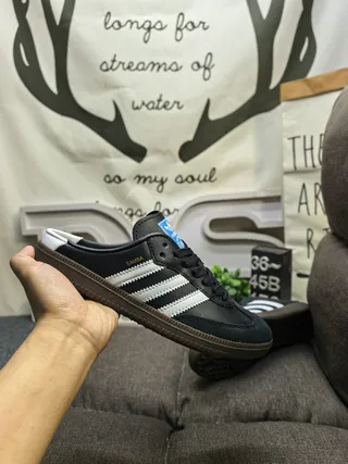 Adidas Samba Black White Gum Lifestyle Sneakers 5