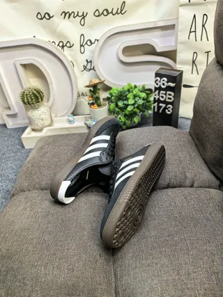 Adidas Samba Black White Gum Lifestyle Sneakers 6